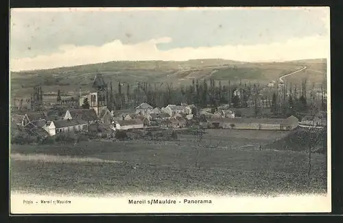 AK Mareil-sur-Mauldre, Panorama, l'Eglise