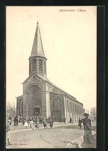 AK Sous-le-Bois, Rue et l'Eglise