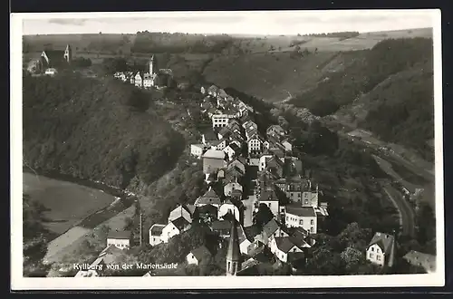 AK Kyllburg, Ortsansicht von der Mariensäule