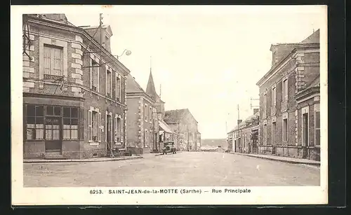 AK Saint-Jean-de-la-Motte, Rue Principale