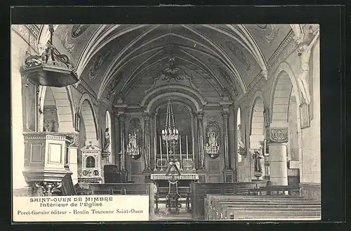 AK Saint-Ouen-de Mimbre, Intèrieur de l`Èglise