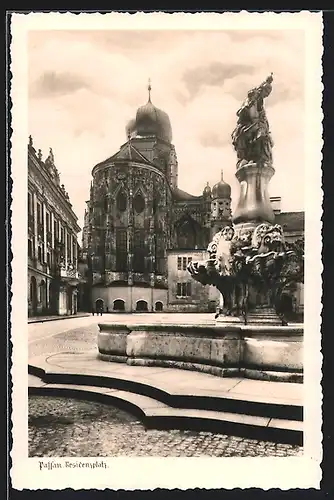 AK Passau, Partie am Residenzplatz