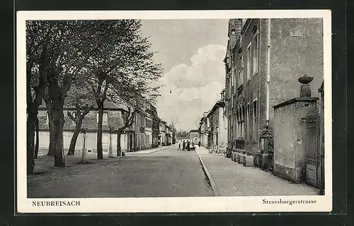 AK Neubreisach, Blick in die Strassburgerstrasse