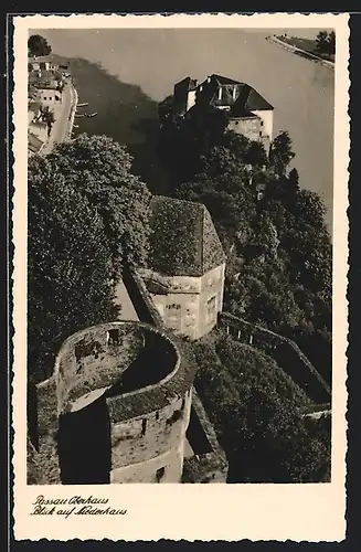 AK Passau-Oberhaus, Blick auf Niederhaus