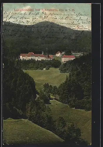 AK Kandern, Fernblick auf das Luisenheim