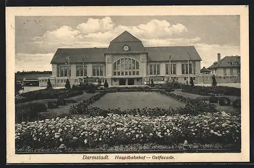 AK Darmstadt, Ostseite des Hauptbahnhofs