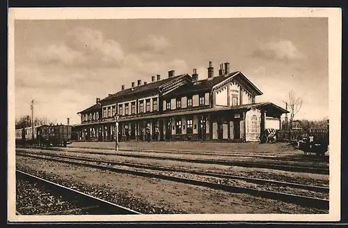 AK Protivin, Nádrazí, Bahnhof