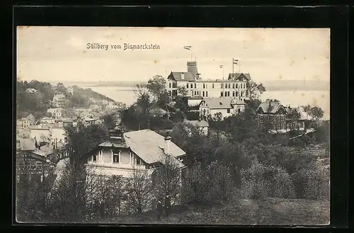 AK Hamburg-Blankenese, Blick vom Bismarckstein