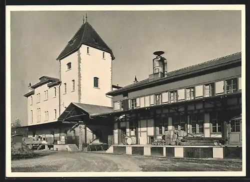 AK Pratteln, VSK-USC Lagerhaus No. 2 mit Küblereigebäude