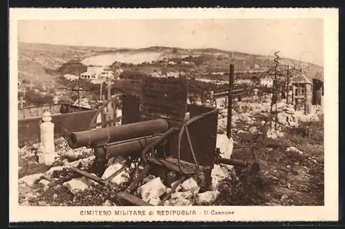 AK Redipuglia, Cimitero Militare, Il Cannone