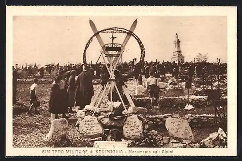 AK Redipuglia, Cimitero Militare, Monumento agli Alpini