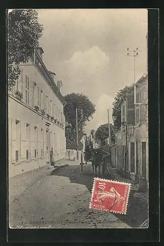 AK Habbeucourt, La Grande-Rue