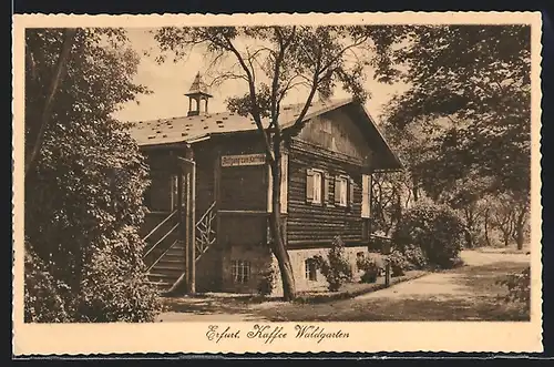 AK Erfurt, Cafe Waldgarten von Hans Siegmund