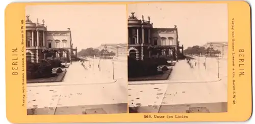 Stereo-Fotografie Gustav Liersch & Co., Berlin, Ansicht Berlin, Unter den Linden