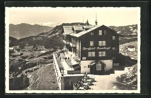 AK Ebensee, Blick auf das Berghotel Feuerkogel