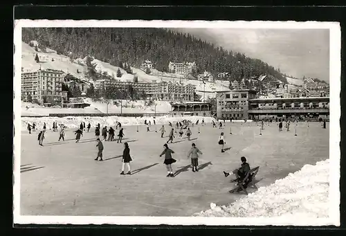 AK Davos, Kinder auf der Eisbahn