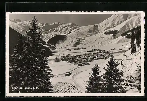 AK Sedrun, Teilansicht im Schnee