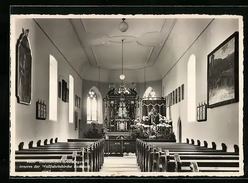 AK Emmishofen-Kreuzlingen, Wallfahrtskirche Bernraith, Innenansicht