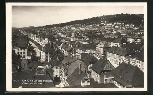 AK La Chaux-de-Fonds, Vue generale, Reklame