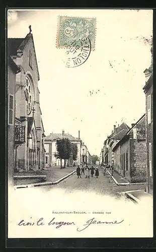 AK Aillant-sur-Tholon, Grande Rue