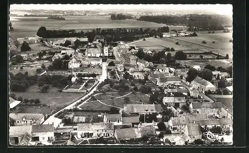 AK Bourdonné, Vue aérienne, Fliegeraufnahme vom Ort