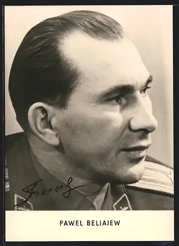 AK Portrait Pawel Beljajew, Kosmonaut der UdSSR umflog 1965 mit Wosschod 2 die Erde