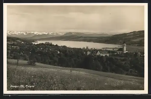 AK Seengen, Ortsansicht mit Kirche