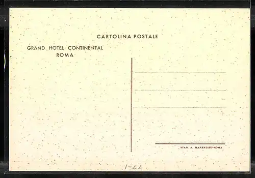 AK Rom, Grande Albergo Continentale