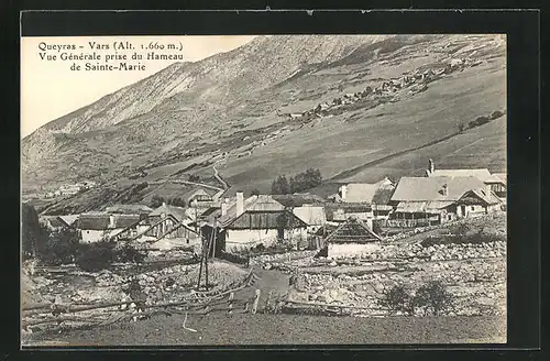 AK Vars, Vue Générale prise du Hameau de Sainte-Marie, Queyras