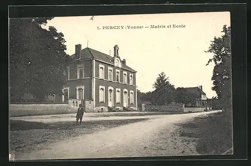 AK Percey, Mairie et Ecole