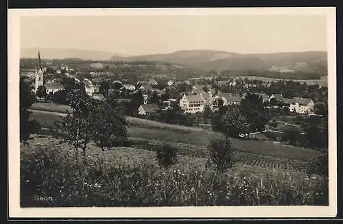 AK Seon, Blick von einer Anhöhe auf den Ort