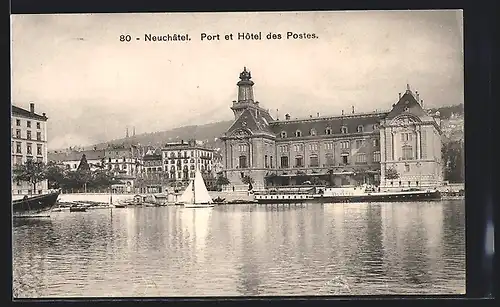 AK Neuchâtel, Port et Hôtel des Postes