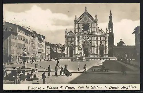 AK Firenze, Piazza e Chiesa di S. Croce