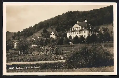 AK Turbenthal, Schulhaus mit Umgebung