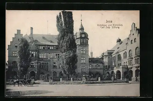 AK Jena, Volkshaus und Bibliothek, Carl-Zeiss-Stiftung