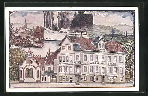 Künstler-AK Oberursel a. T., Gasthaus zum Bären