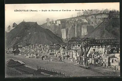 AK Lérouville, Depot de Pierres et Carrieres