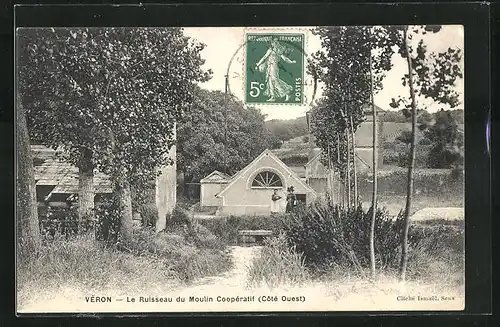 AK Véron, Le Ruisseau de Moulin Coopératif (Côté Ouest)