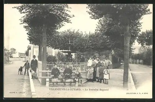 AK Villeneuve-la-Guyard, La Fontaine Regnoul