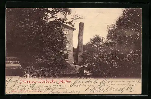 AK Lasbeck, Gasthaus Lasbecker Mühle mit Turm