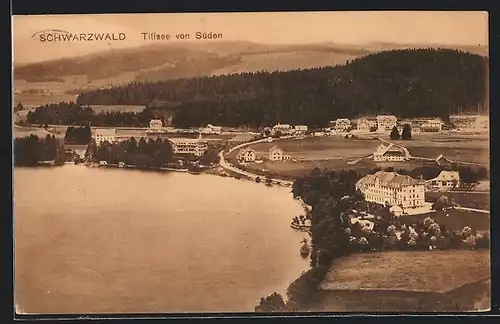 AK Titisee /Schwarzwald, Totalansicht aus der Vogelschau