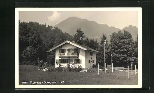 AK Oberaudorf, Hotel Haus Sonneck, Sudlfeldstrasse 43