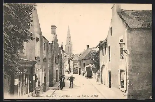 AK Langrune-sur-Mer, La Rue de la Mer