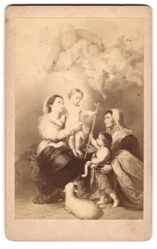 Fotografie Gemälde La Vierge de Madrid dite de Saville nach Murillo
