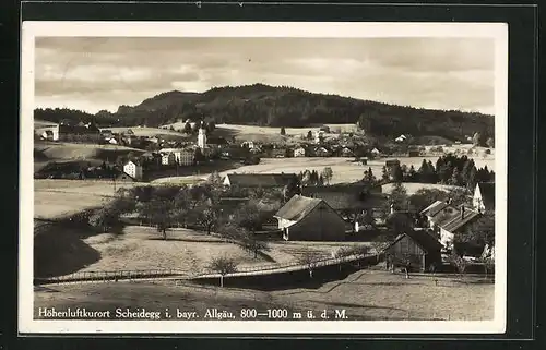 AK Scheidegg i. bayr. Allgäu, Ortspanorama