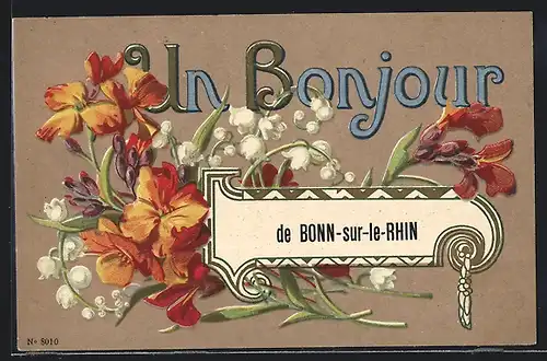 AK Bonn /Rh., Un Bonjour de Bonn-sur-le-Rhin, Blumen