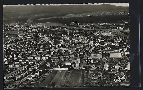 AK Rheinfelden /Baden, Ortsansicht vom Flugzeug aus