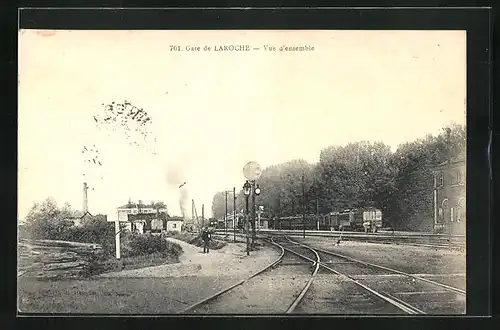 AK Laroche, Le Gare vue d`ensemble, Bahnhof