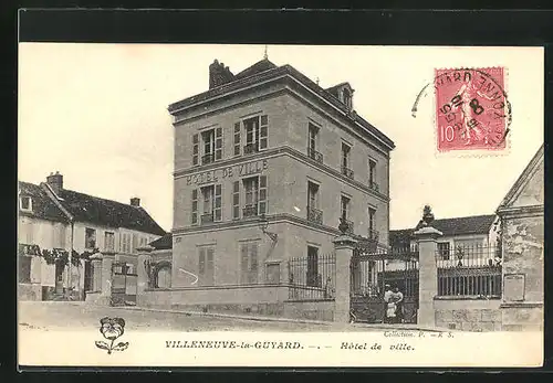 AK Villeneuve-la-Guyard, Hôtel de ville