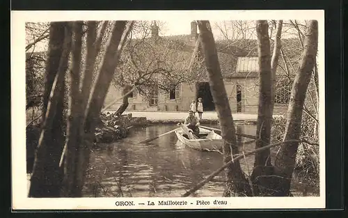 AK Gron, La Mailloterie, Piece d'eau